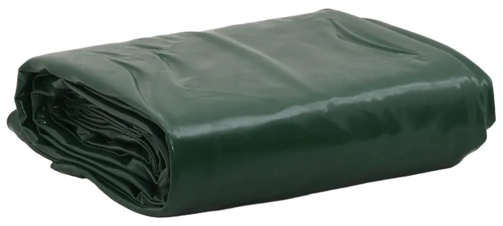 vidaXL Prelată, verde, Ø 4 m, 650 g/m²