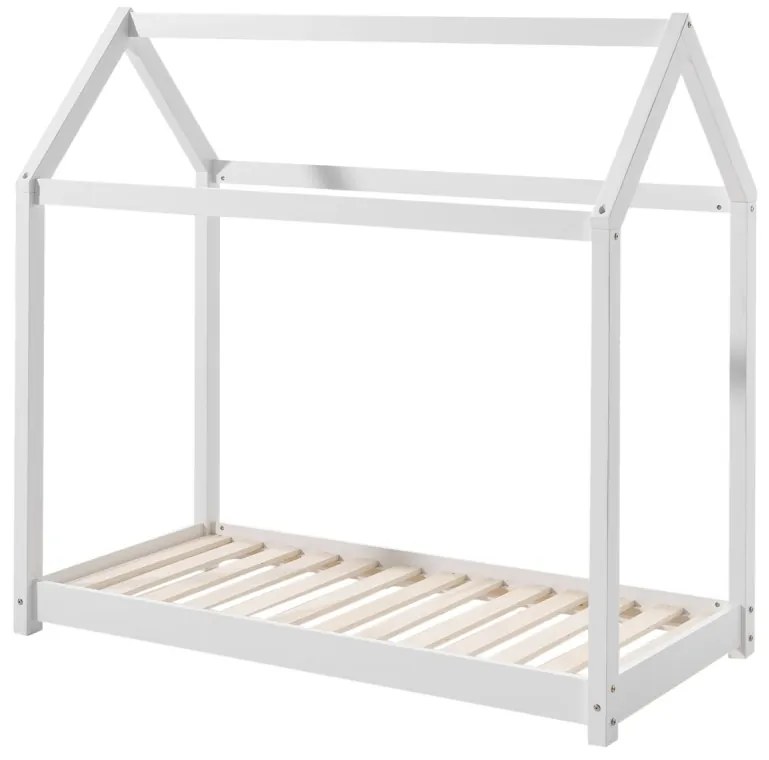 CABANE Pat copii PENTRU COPII MICI 70 X 140 CM ALB