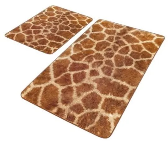 Covorașe de baie maro 2 buc. din catifea 60x100 cm – Mila Home