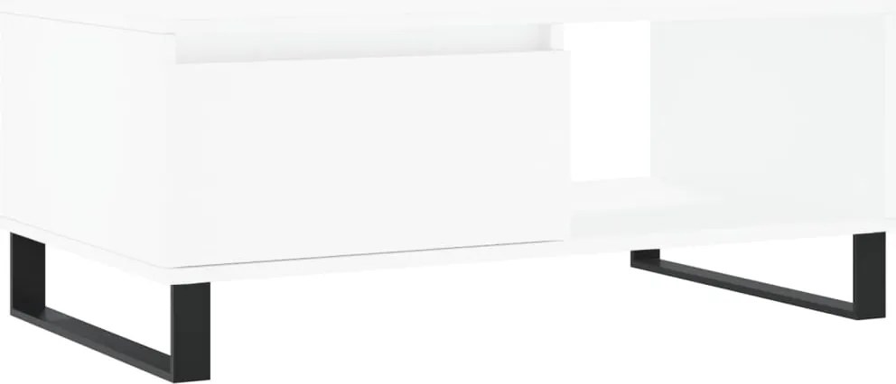 vidaXL Măsuță de cafea, alb, 90x50x36,5 cm, lemn prelucrat