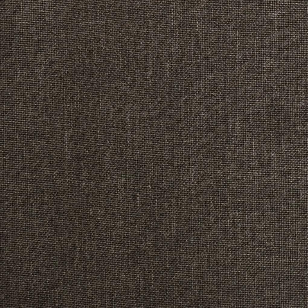Scaune de sufragerie pivotante, 2 buc., maro inchis, textil 2, Maro inchis