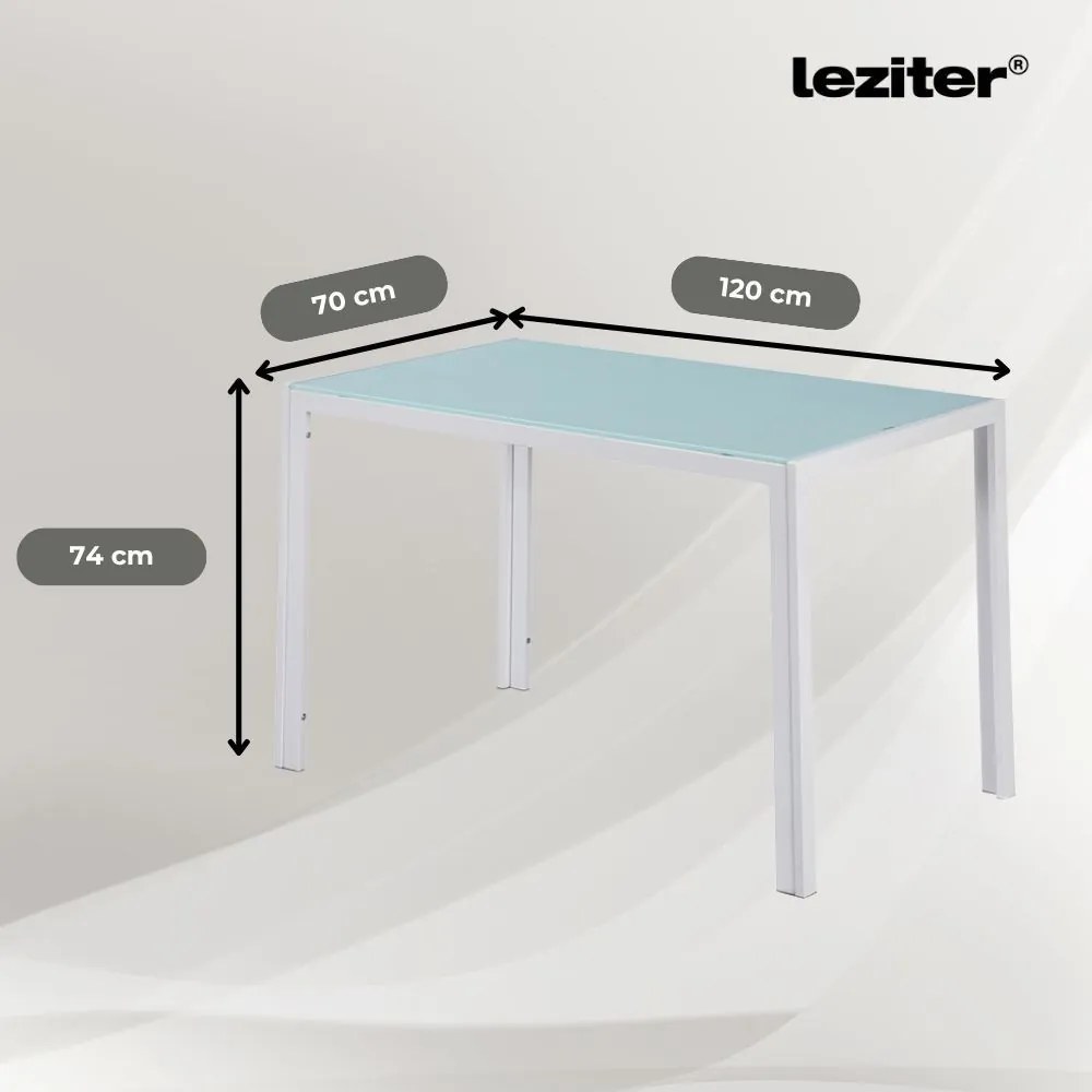 Set de sufragerie Liva 4+1 alb-bej