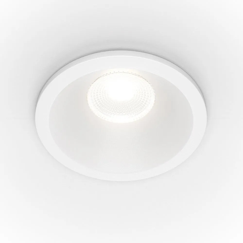 Spot LED incastrabil pentru baie design tehnic IP65 Zoom alb 4000K