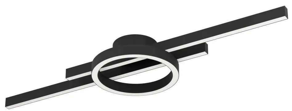 Plafonieră LED RGBW dimabilă Eglo 900953 AMANDOLO 23,5W/230V negru + telecomandă