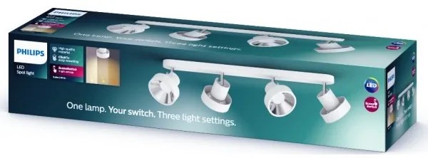 Spot LED BUKKO 4xLED/4,3W/230V Philips 50604/31/P0
