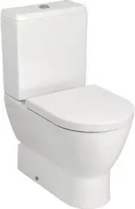 Vas WC pe pardoseala compact Gala Emma Rounded BTW alb lucios