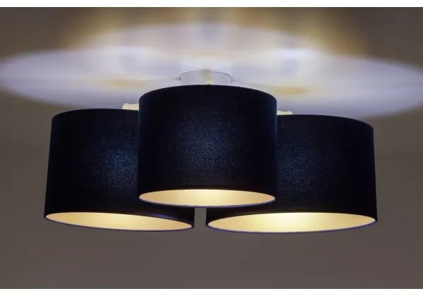 Duolla - Plafonieră ROLLER TRIO 3xE27/60W/230V albastru