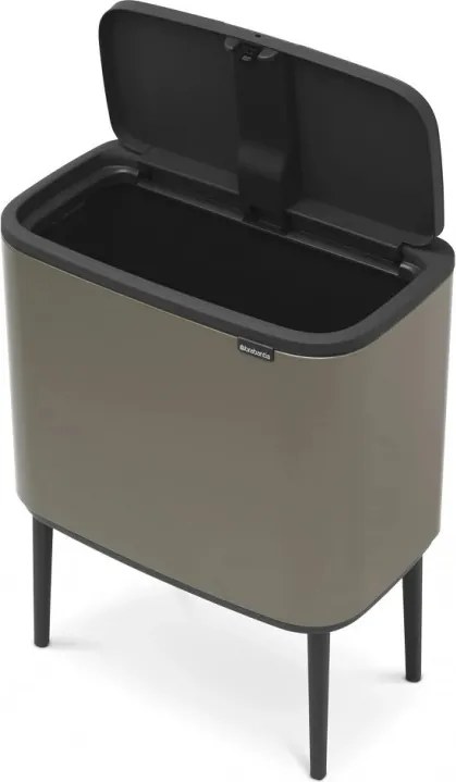 Cos de gunoi Brabantia Bo Touch 651105, 36 l, Deschidere lina si silentioasa, Gri