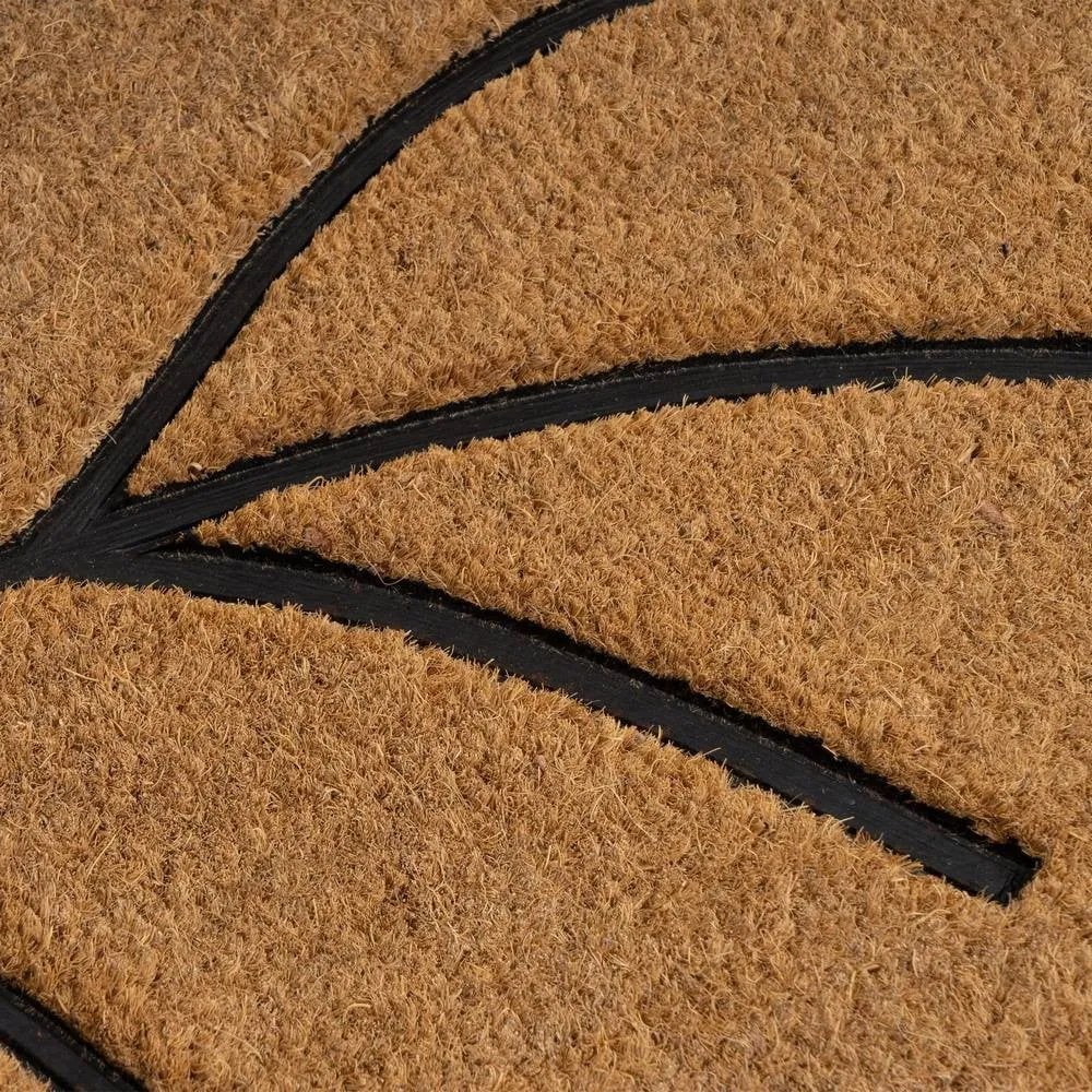 Covoraș de intrare din fibre de nucă de cocos 45x75 cm Leaf – Casa Selección