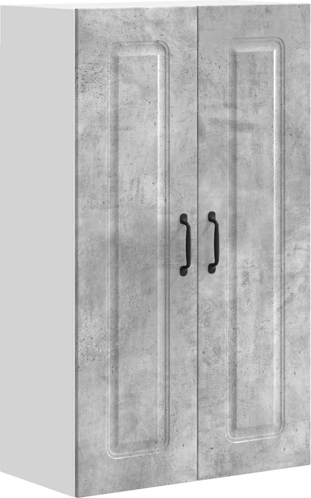 vidaXL Dulap de bucătărie Kalmar Gri din beton 60 x 31 x 100 cm