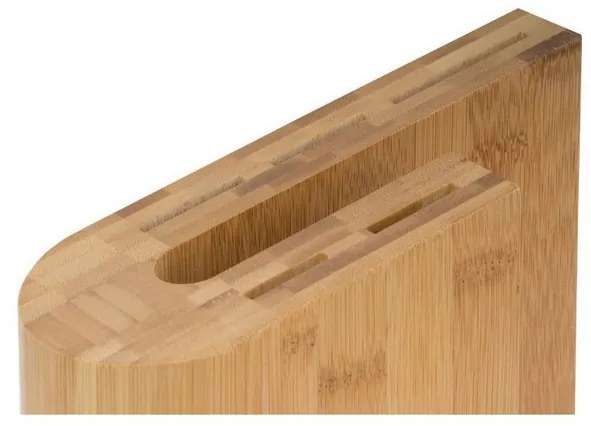 Bloc pentru cuțite G21 Gourmet, din bambus, pentru5 cuțite