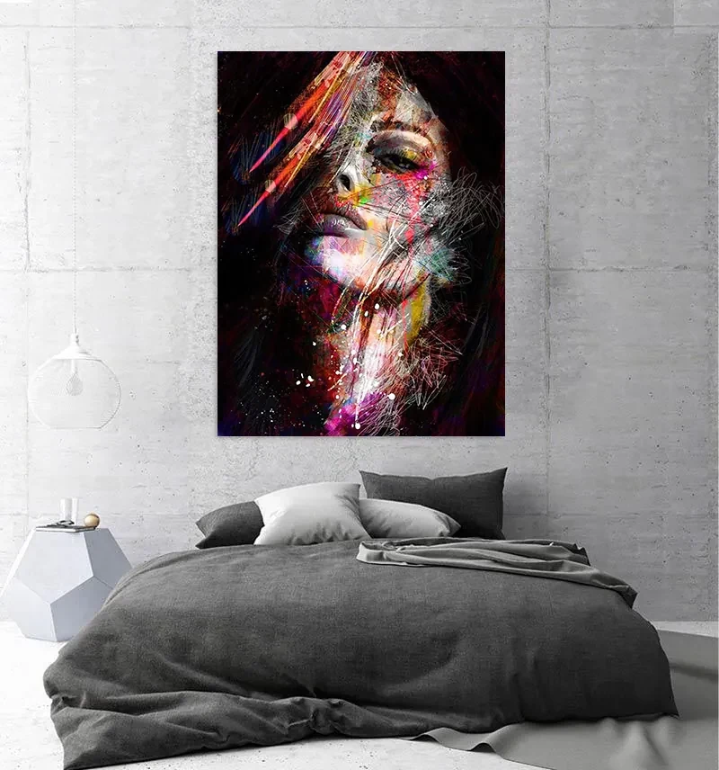 Tablou canvas Grafity Color Girl 120x80 cm