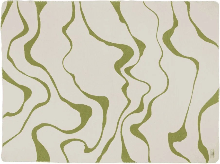 Pătură verde/crem 150x200 cm Felu – noo.ma
