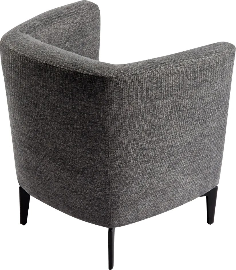 Fotoliu de design, gri / negru, KAPY