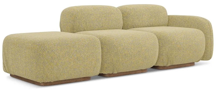 Șezlong modular galben (cu colț pe partea dreaptă) Ailani – Makamii