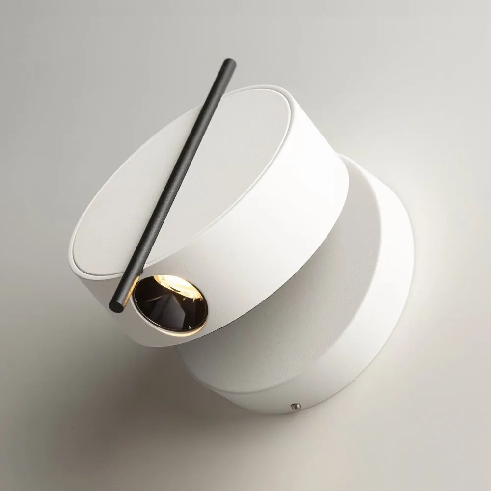Aplica LED ambientala reglabila design modern minimalist Nuance alb/negru