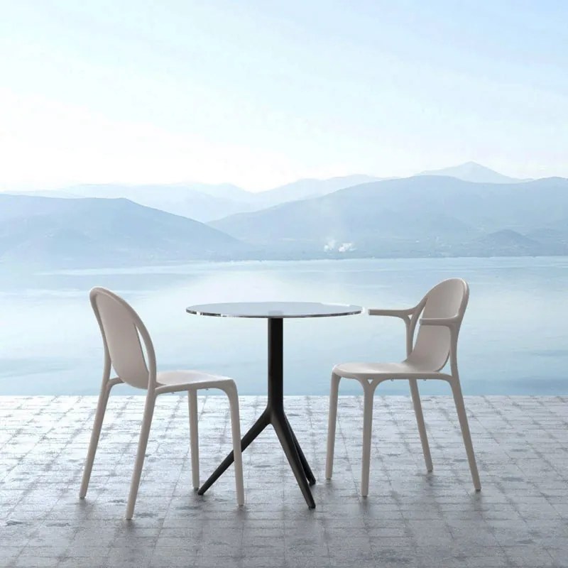 Set de 4 scaune cu brate de exterior / interior design modern premium BROOKLYN CHAIR with armrests 65038 Vondom