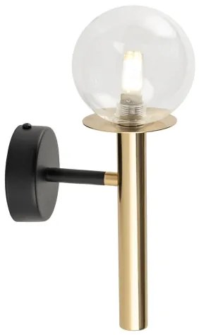 Lampă de perete DAISY 1xG9/12W/230V auriu/negru/transparent