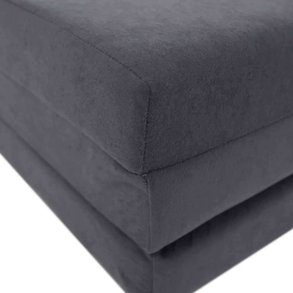 Saltea pliabilă, spumă, 65x180, gri, LEVI 65