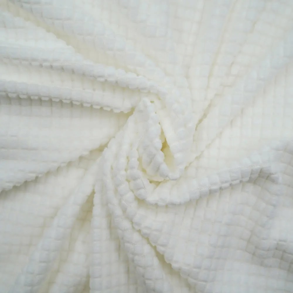 Husă crem elastică pentru canapea cu 3 locuri Sacha – douceur d'intérieur