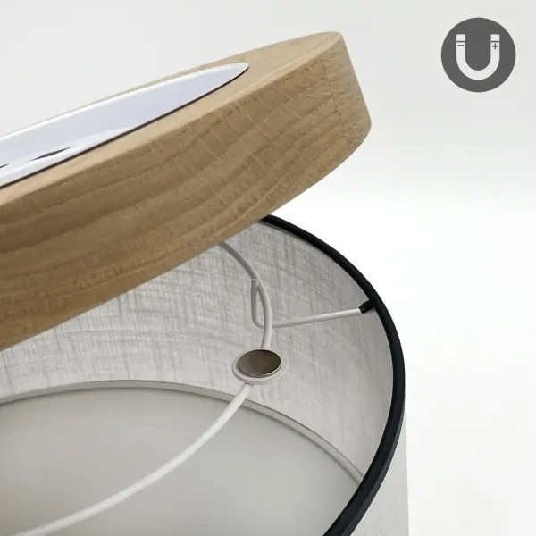 Plafonieră Brilagi BELLADONNA 1xE27/15W/230V d. 30 cm alb/stejar