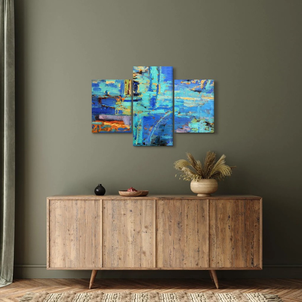 Tablou - pictură abstractă în ulei (90x60 cm)