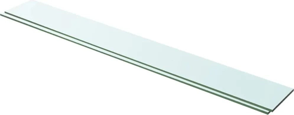vidaXL Rafturi, 2 buc., 100 x 12 cm, panouri sticlă transparentă