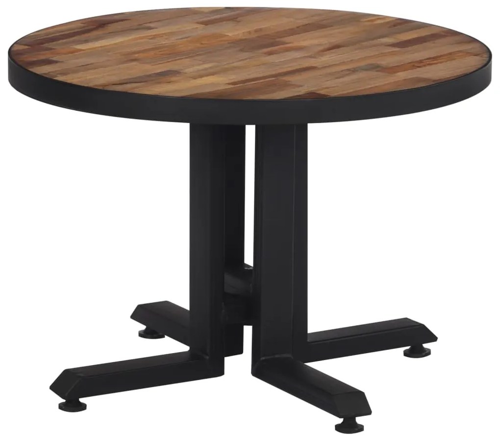 vidaXL Măsuță de cafea rotundă, Ø55x40 cm, lemn masiv de tec reciclat