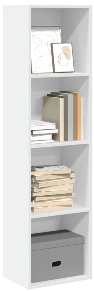 vidaXL Bibliotecă, alb, 40x30x152 cm, lemn prelucrat