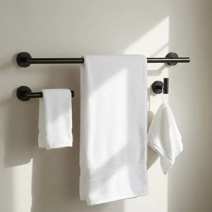 Set accesorii pentru baie Ari 4 piese negru