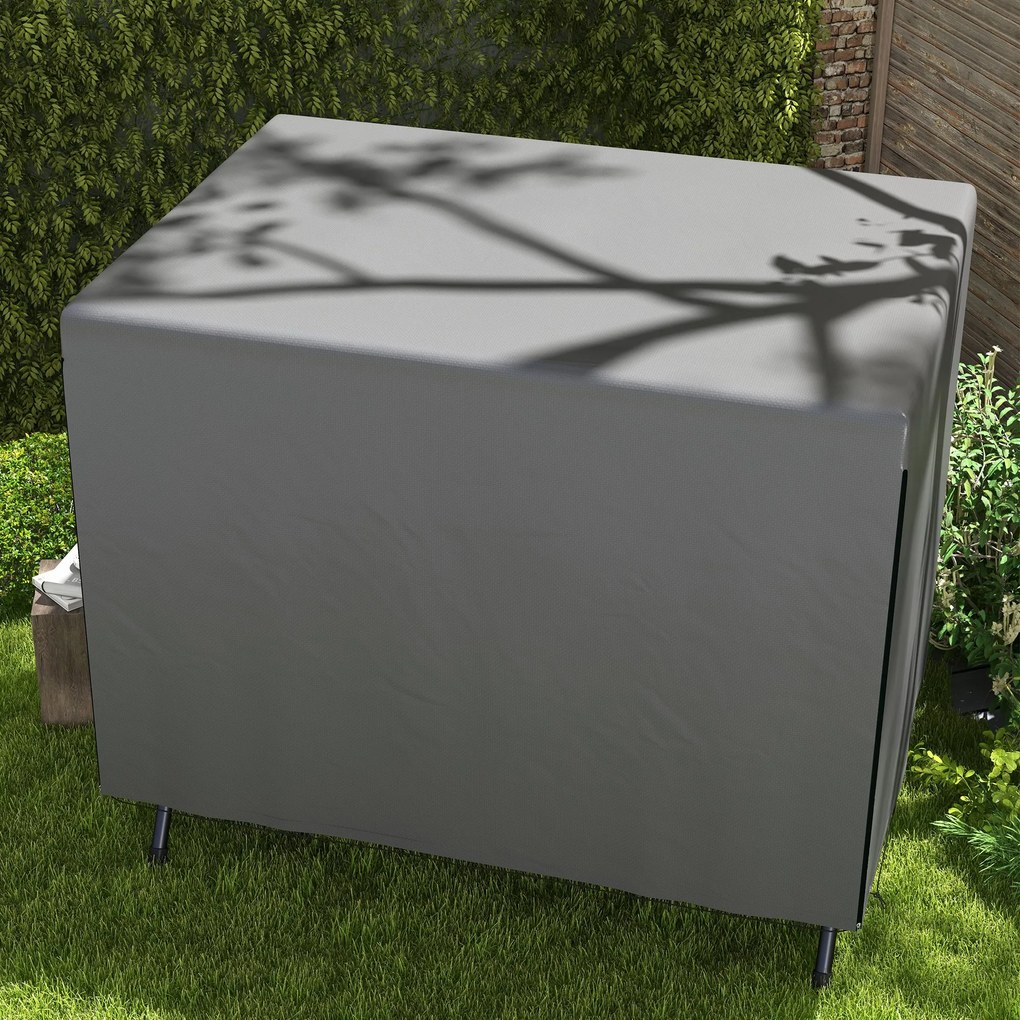 Outsunny Husă pentru mobilier de grădină, husă de protecție pentru mobilier outdoor, 215 cm x 155 cm x 150 cm, Gri închis | Aosom Romania