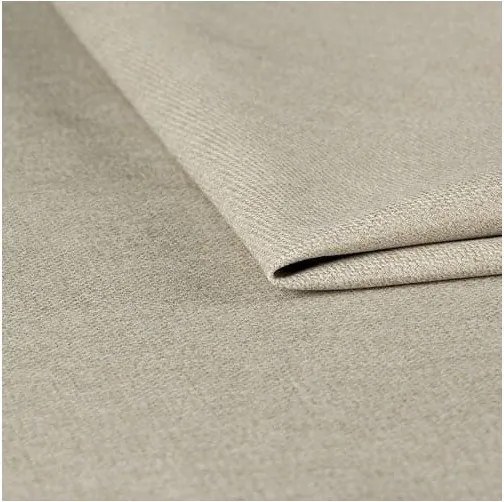 Fotoliu bej cu tapițerie din catifea reiată Lord – Ropez