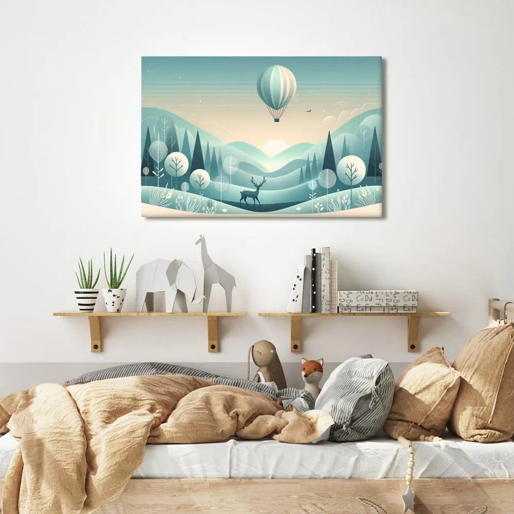 Tablou cerb sub balon