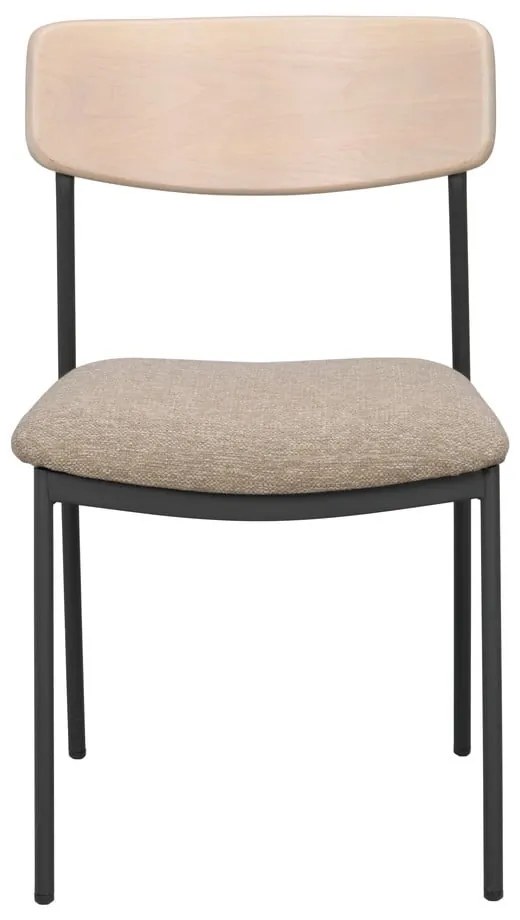 Scaune de dining bej/natural 2 buc. Maymont – Rowico