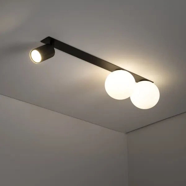 Spot încastrat VOX 2xG9/8W/230V + 1xGU10/10W negru