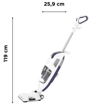 Rowenta - Aspirator 2-în-1 cu mop cu aburi CLEAN&STEAM