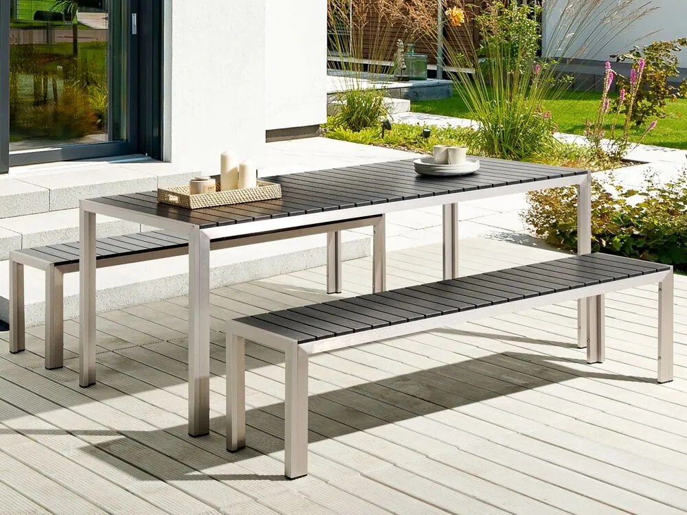 Set mobilier de grădină Narza (negru). 1081640