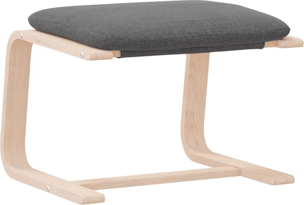 vidaXL Taburet, gri închis, 51x41x40 cm, material textil