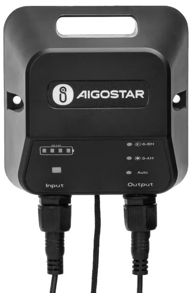 Aigostar - Lustră solară LED cu senzor 2xLED/35W/12V 6000 mAh 6500K Ø 15 cm