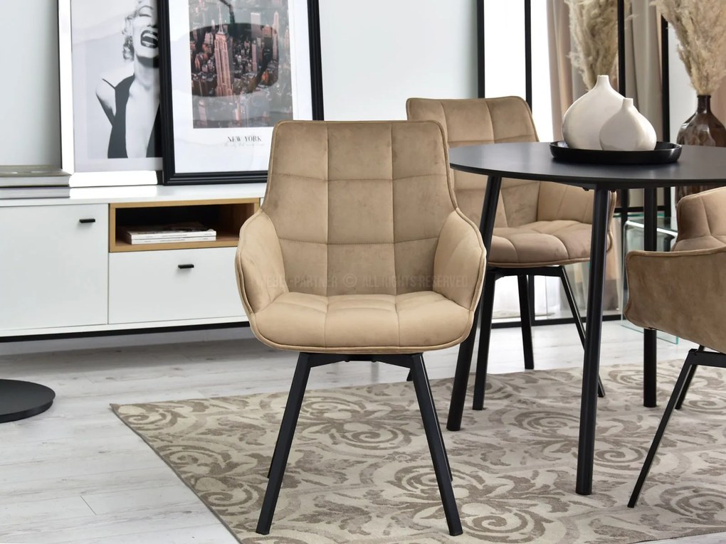 Scaun Aranbura (bej + negru). Promo -14%. 1110887