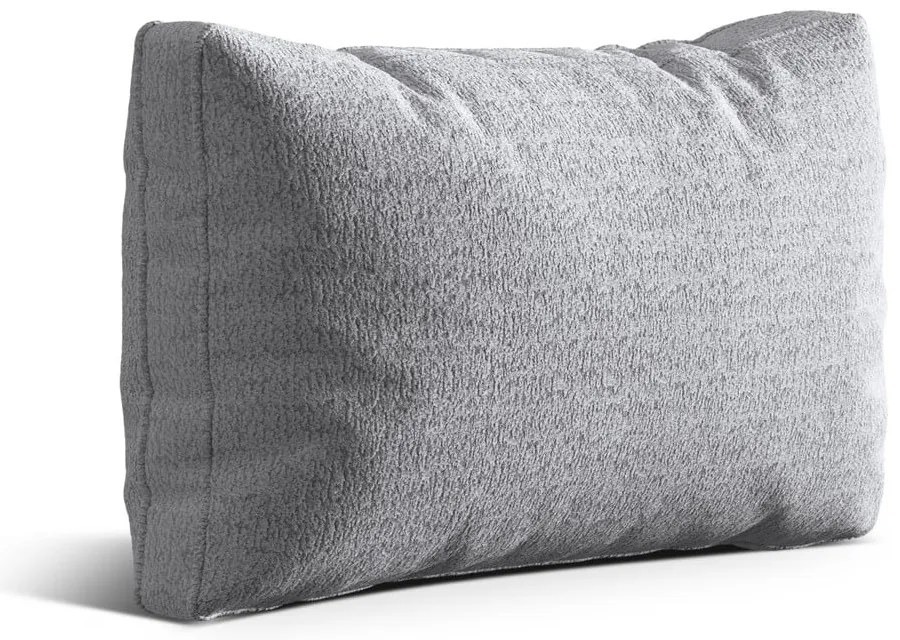 Pernă pentru canapea gri deschis cu tapițerie din țesătură bouclé Kemi – Cosmopolitan Design