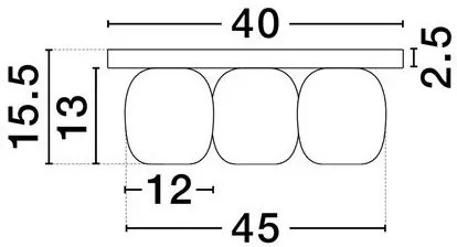 Plafoniera cu 5 spoturi metal negru MARLIN