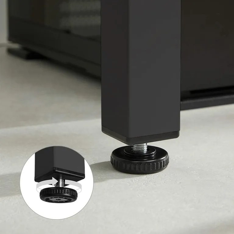 Set de masa 1 + 4, masa TESSA 120x60 cm neagra/decor stejar + scaun plastic negru ESSEN