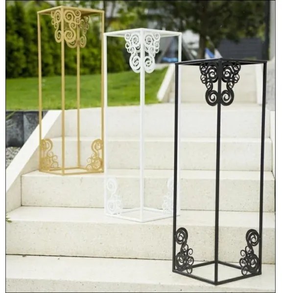 Suport pentru flori 60x24 cm, negru