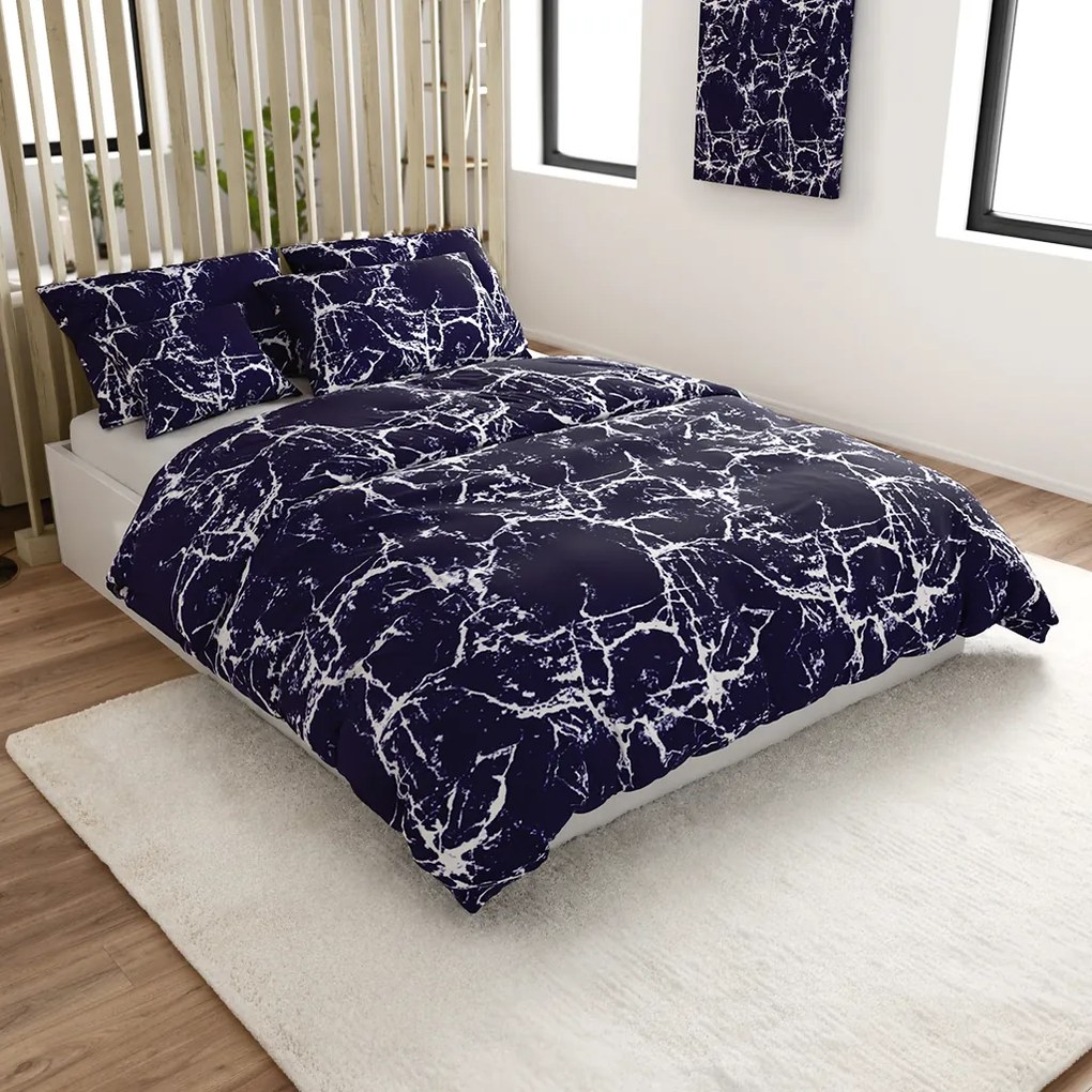 Lenjerie de pat din bumbac TEMPESTA violet Dimensiune lenjerie de pat: 70 x 90 cm | 140 x 200 cm