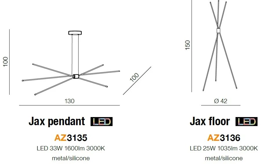 Lustra LED ajustabila design modern minimalist Jax ZZ AZ3135