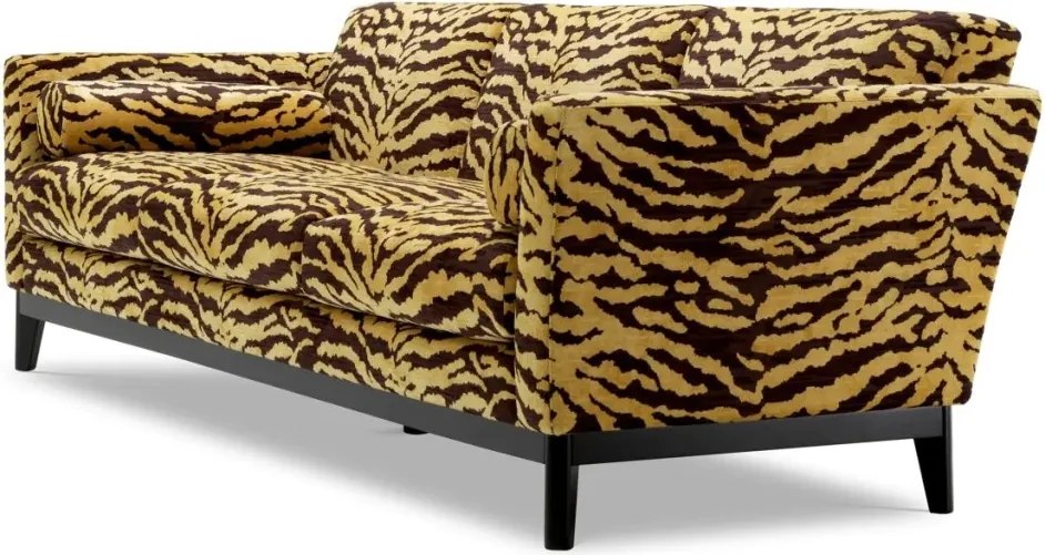 Canapea design LUX Flux, maro Tigris