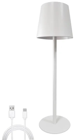 Lampă LED tactilă dimabilă de masă LED/5W/5V USB 1200 mAh alb