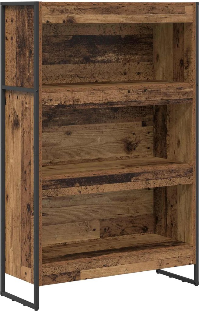 vidaXL Dulap pentru cărți Lemn Vechi 80 x 30 x 155 cm Lemn compozit