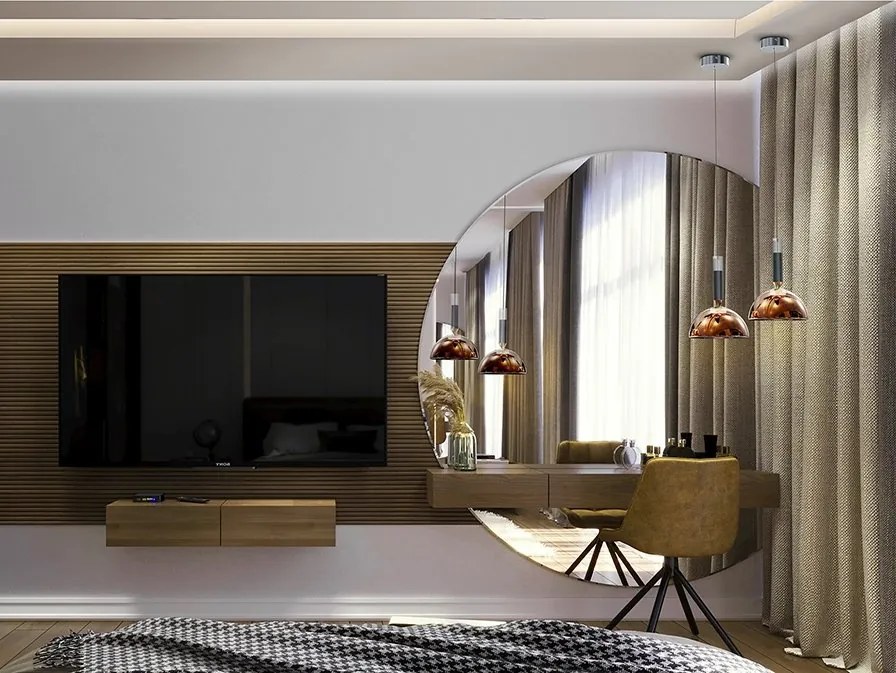 Pendul LED modern design decorativ Charlize 1L BRONZE
